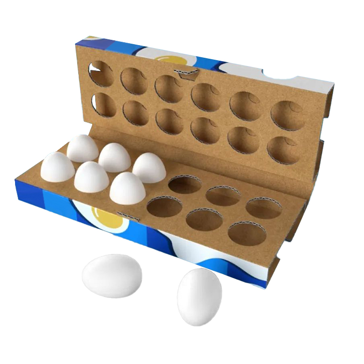 Egg grid packaging box