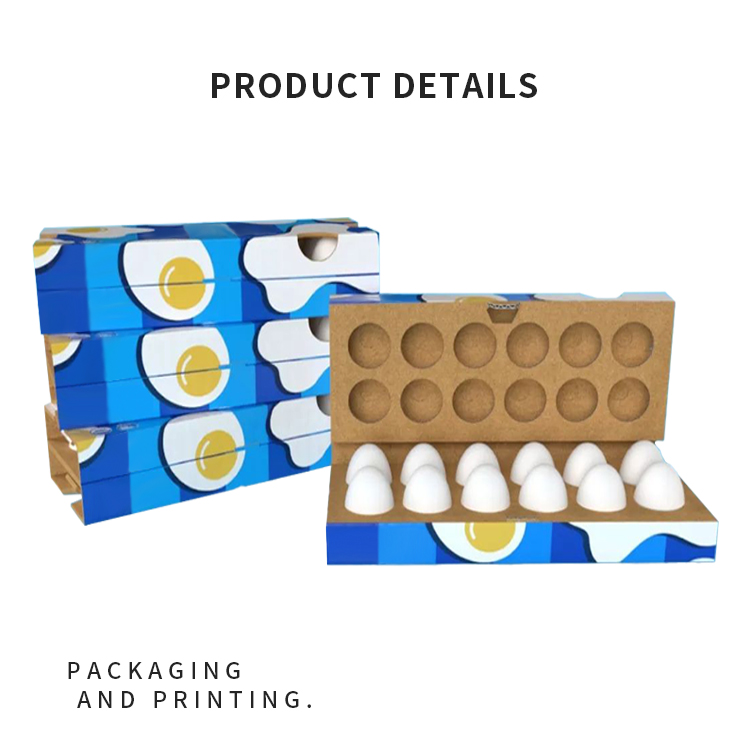 Egg packaging box