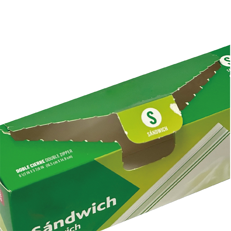 Fresh plastic bag packaging box