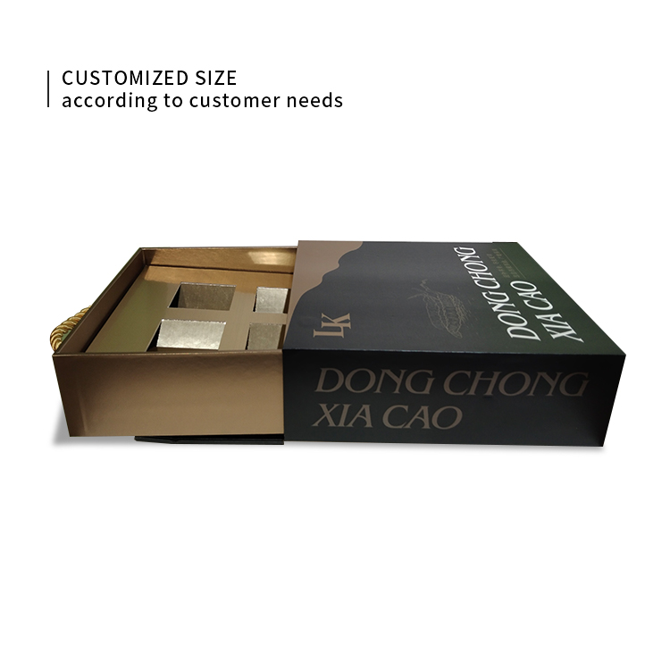 Magnetic gift box with hand-held rope