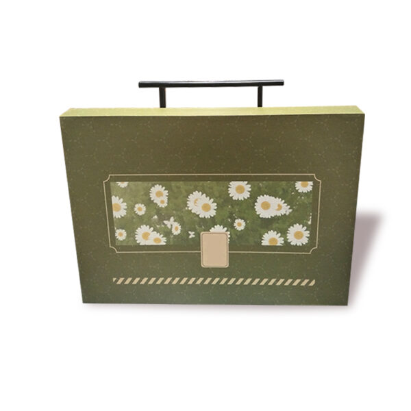 Packaging box with I-shaped handle