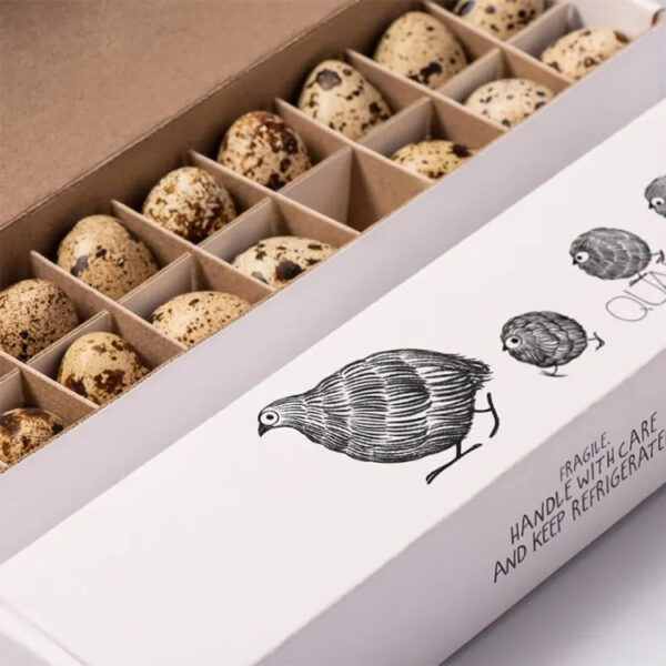 Quail egg packaging box