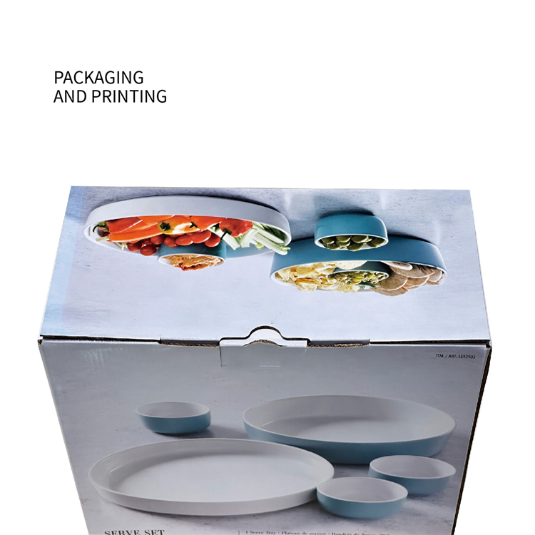 Simple style tableware packaging box