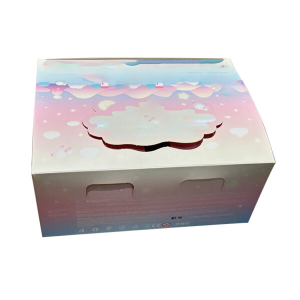 Toy packaging box with window