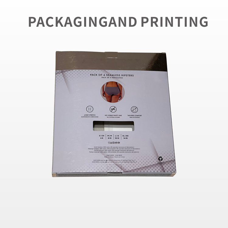 Underwear packaging box