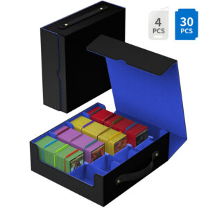 Blue card storage box