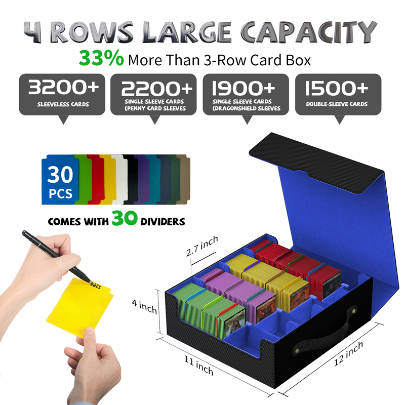 Colorful card storage box