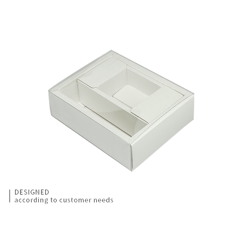 Cosmetics packaging box with transparent envelope