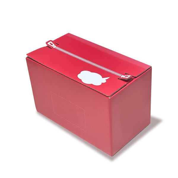 Cosmetics packaging zipper cardboard box