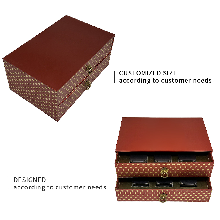 Double layered drawer box