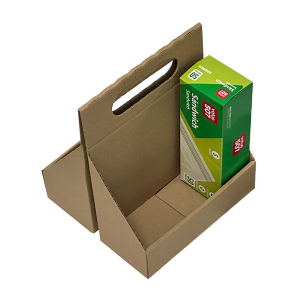 Folding corrugated cardboard box