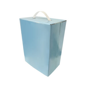 Handheld colored cardboard box