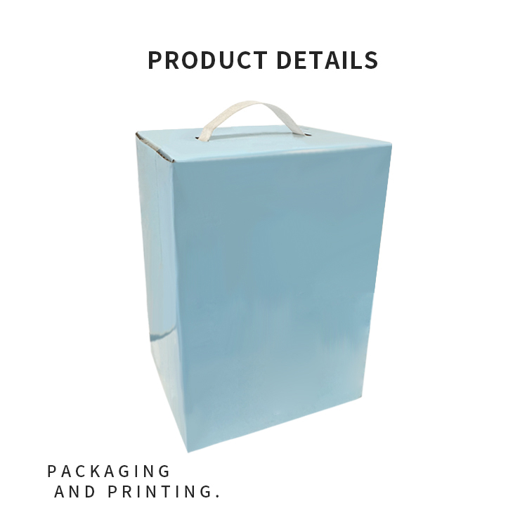 Handheld colored cardboard box