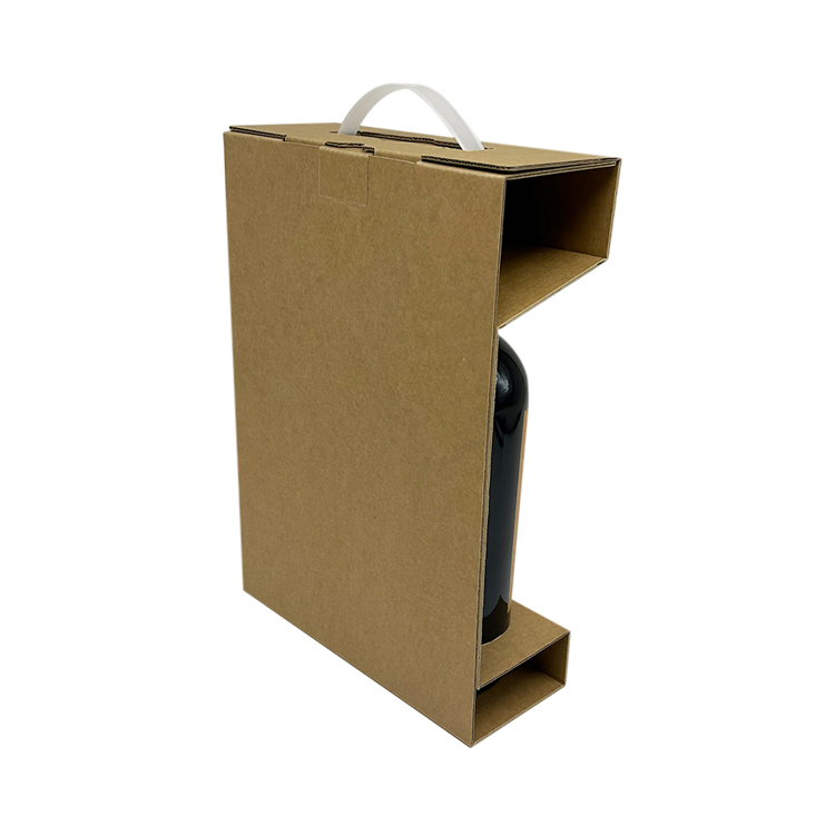 Handheld wine packaging box