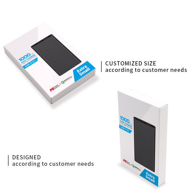 Mobile power bank packaging box