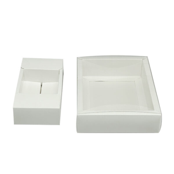 Packaging box with PVC envelope