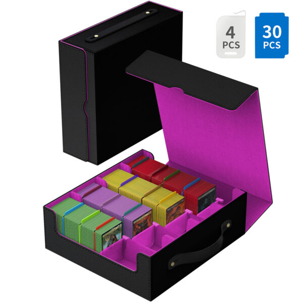 Purple card storage box