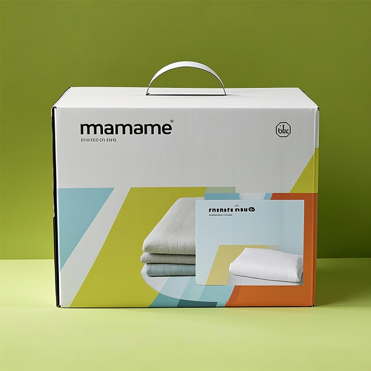 Textile packaging box