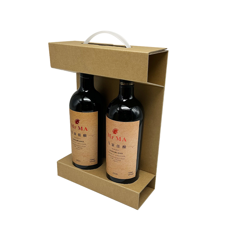 Two wine packaging boxes
