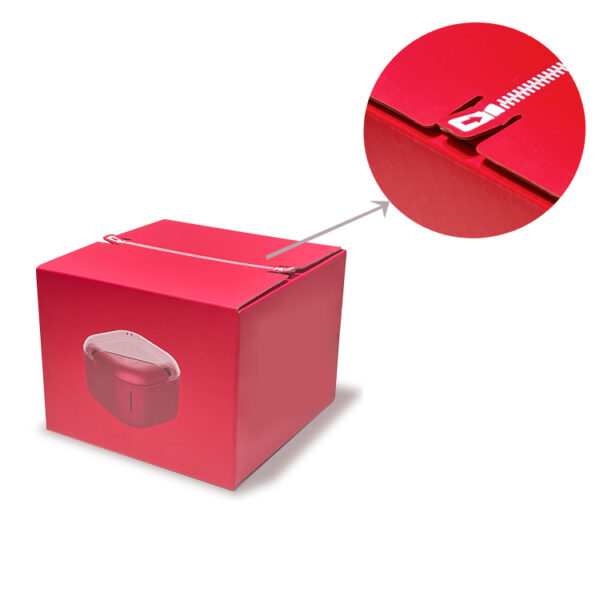 Zipper packaging box