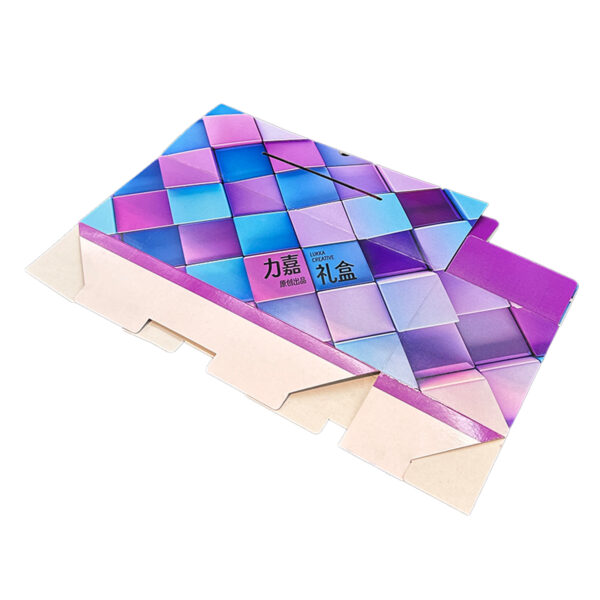 Colorful hand-held packaging box