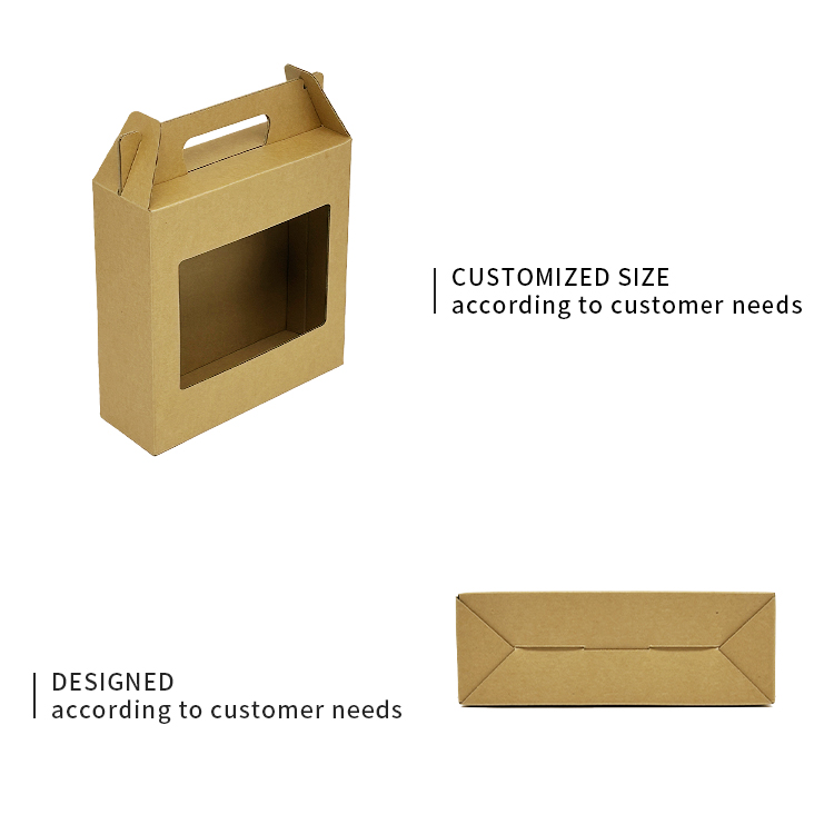 Corrugated cardboard box with windows