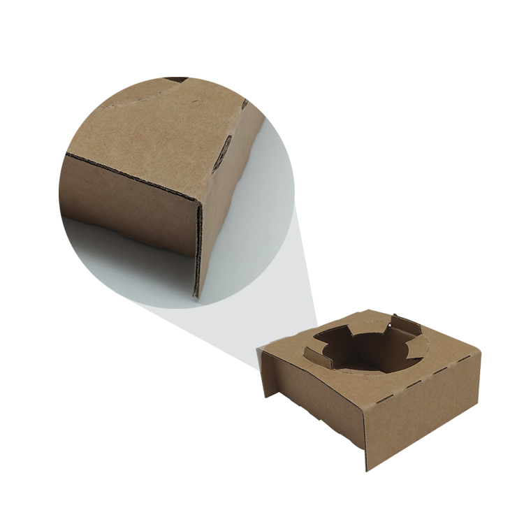 Corrugated paper cup tray