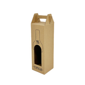 Corrugated paper wine box