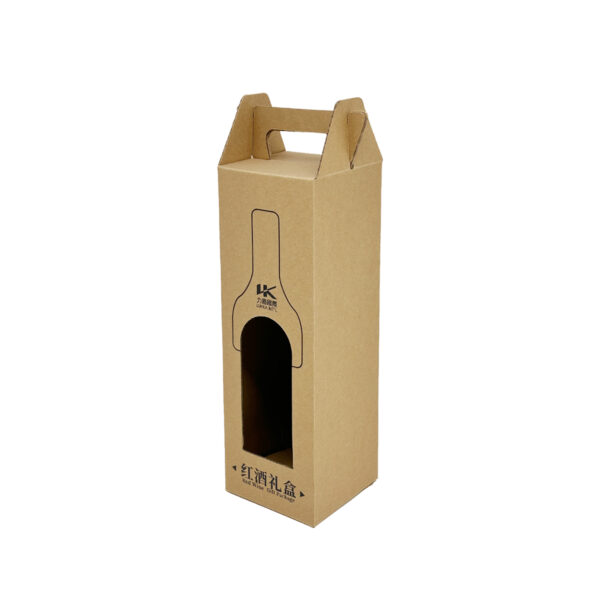 Corrugated paper wine box