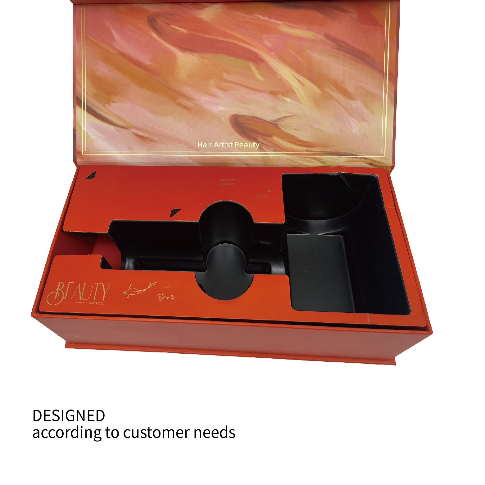 Hair dryer packaging box