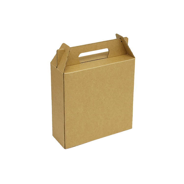 Handheld corrugated cardboard box