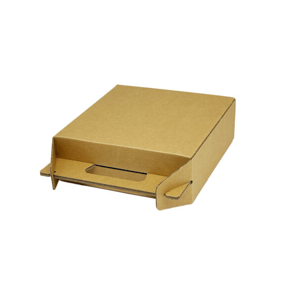 Handheld corrugated cardboard box