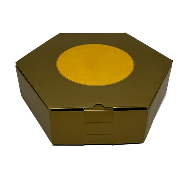 Hexagonal corrugated cardboard box