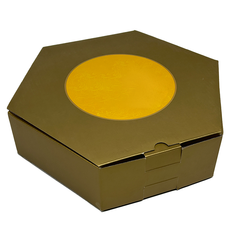 Hexagonal corrugated cardboard box