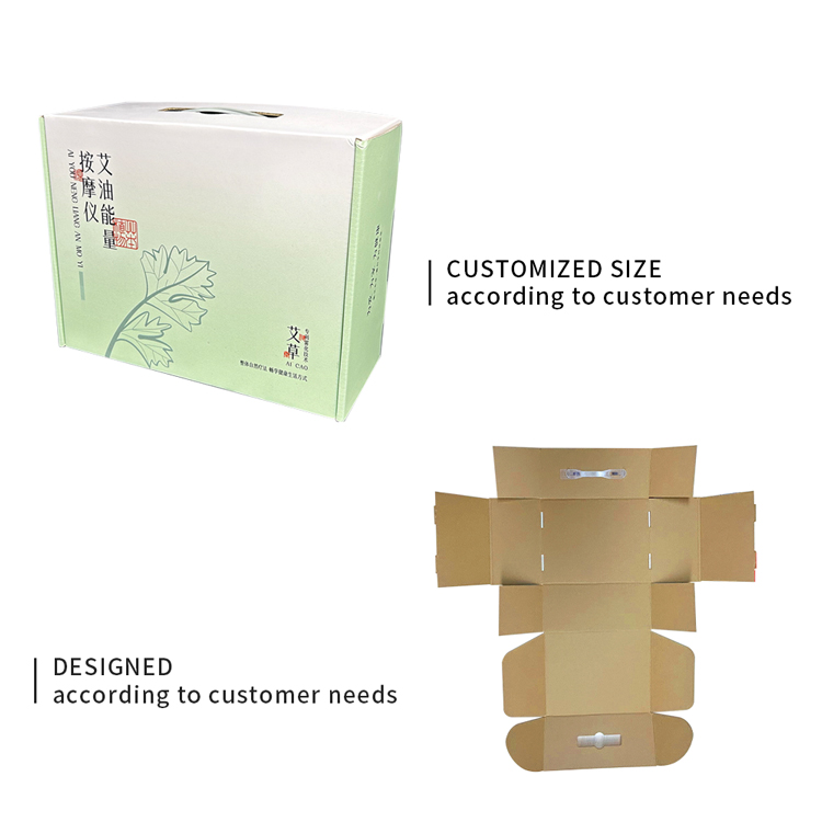 Massage apparatus portable packaging box