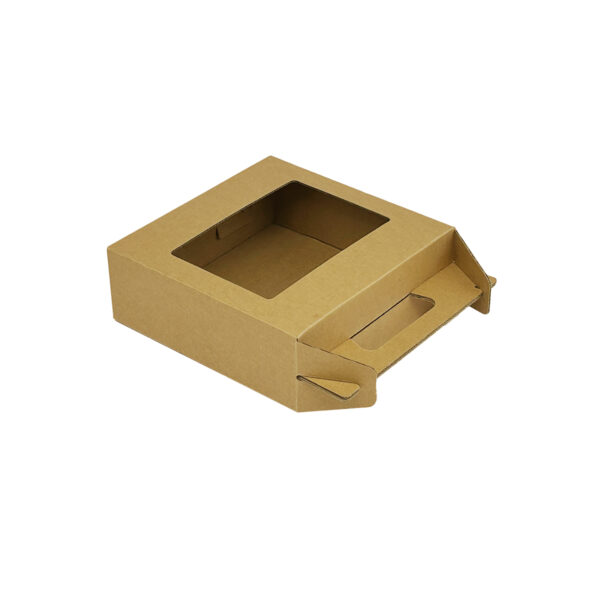 Packaging paper box with window