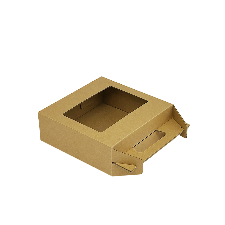 Packaging paper box with window