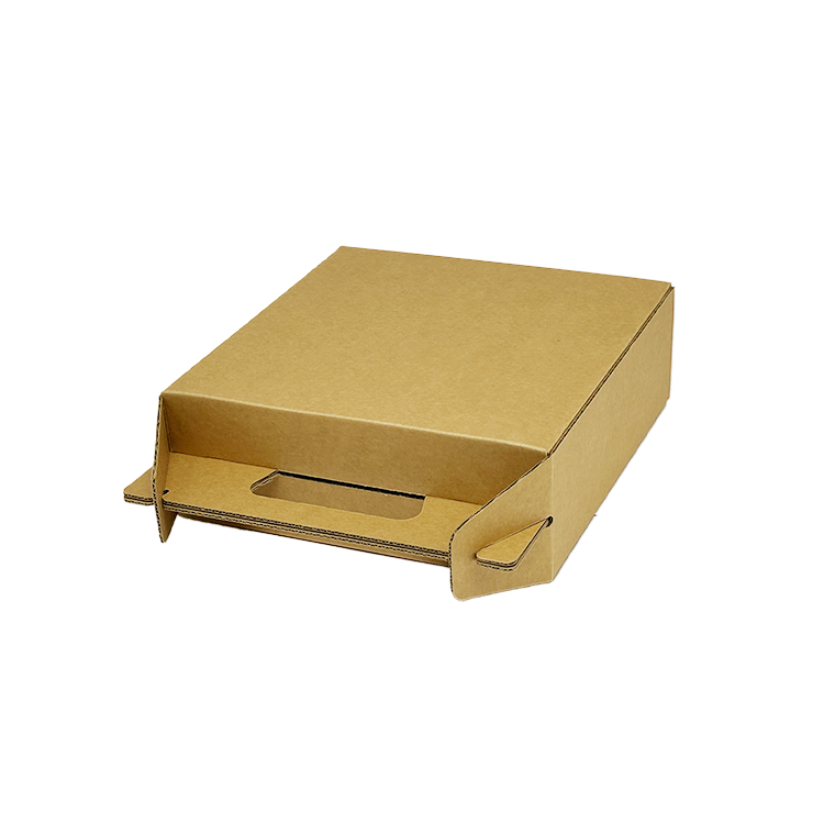 Portable corrugated cardboard box
