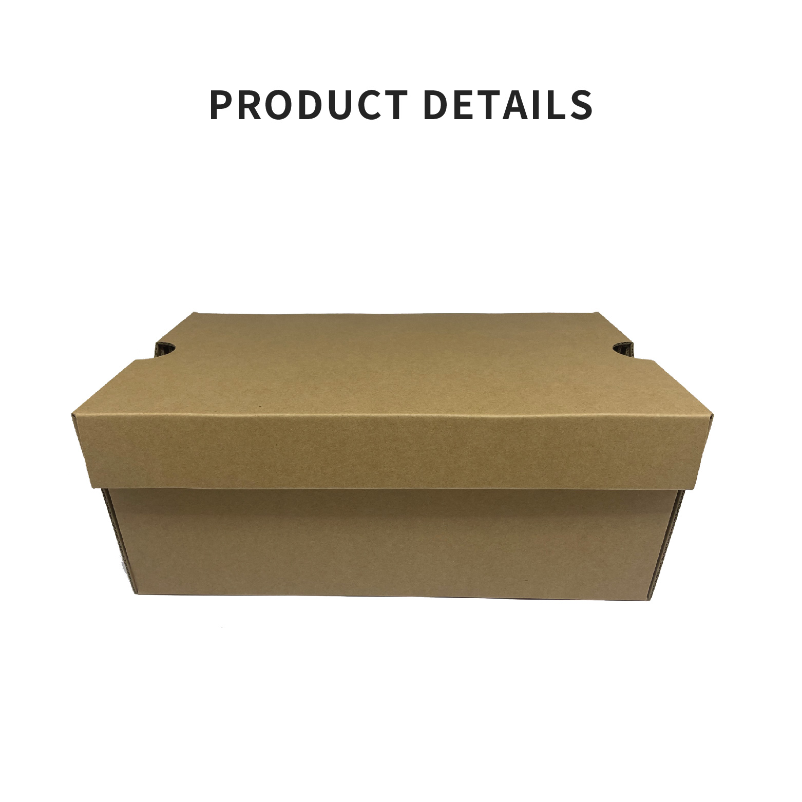 Shoe packaging corrugated cardboard box