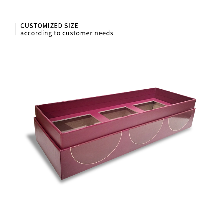 Three bottle candle packaging box