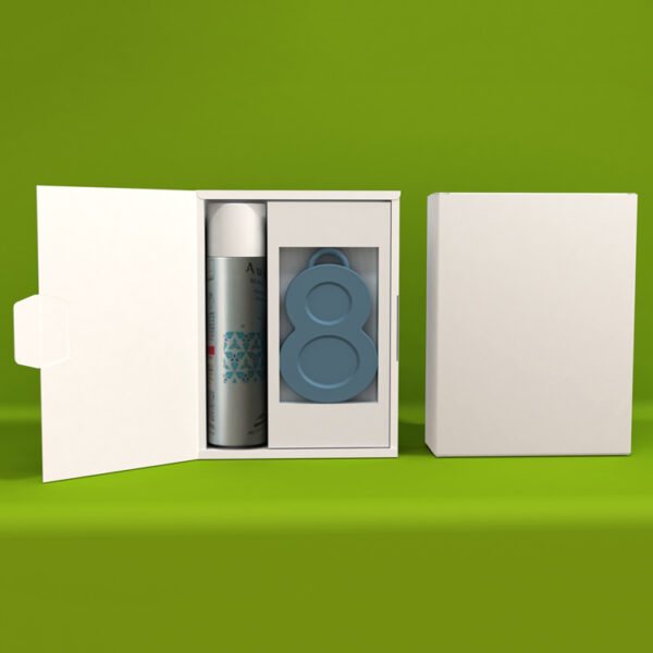 White uncovered box