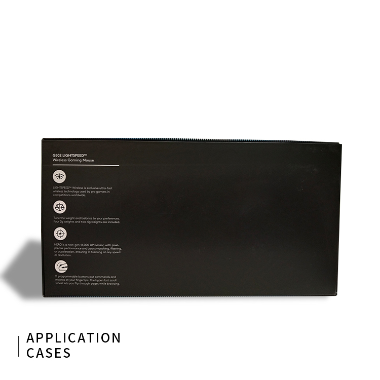 Black packaging box