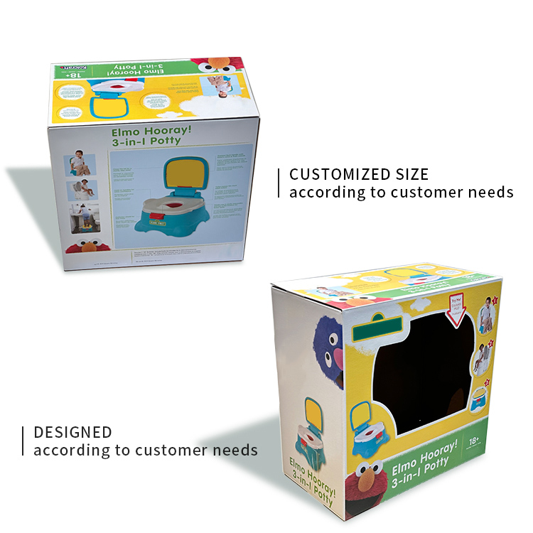 Children's potty packaging box