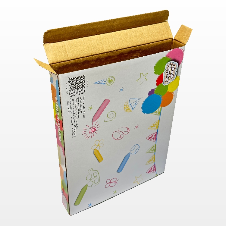 Corrugated paper flat box