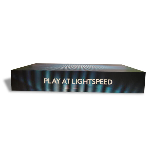 Customized black packaging box