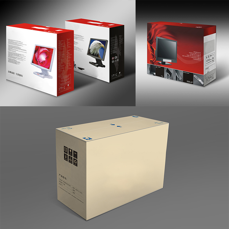 Display screen packaging box