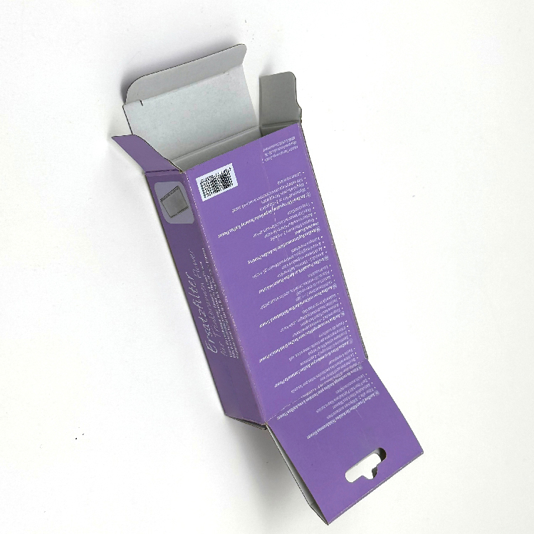 Packaging box hanging hole