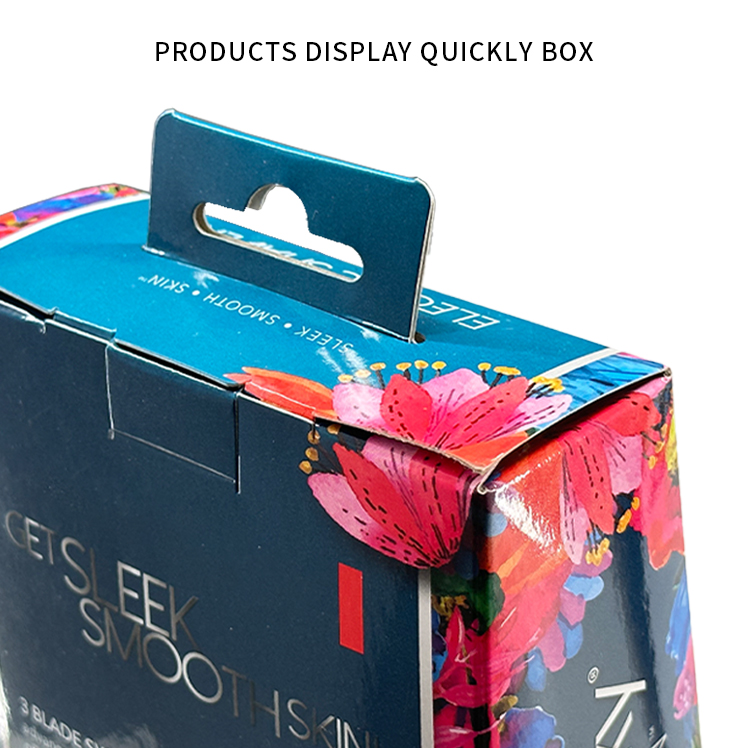 Packaging box hanging hole