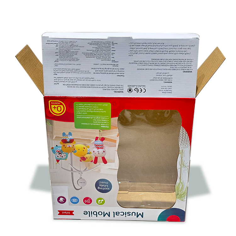 Packaging box with PVC window