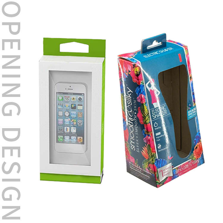 Packaging box with window